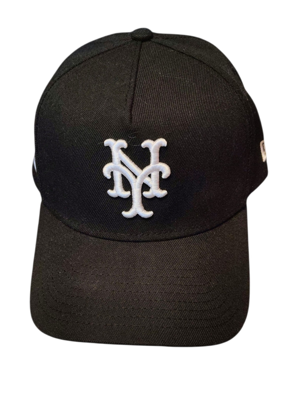 New York Mets New Era Black Baseball Hat with White NY Logo